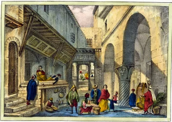 En souk i Alger.