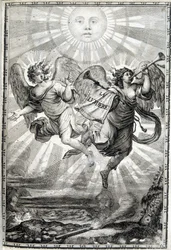 Allegorisk figur av ljuset - Ljuset till Monsignor den framstående kardinal Jules Mazarin (Giulio Raimondo Mazzarino eller Mazarino) (1602-1661)