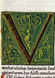 Alfabet: miniatyrbokstav V