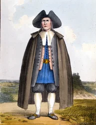 Amerikansk kväkare, sent 1700-tal.