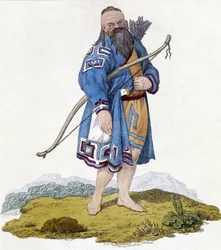 Archer av en rysk befolkning. Illustration från 1803.