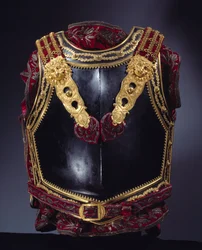 Pansarkista designad för kejsar Napoleon I (1769-1821) 1807 för slaget vid Tilsit (Tilsitt) 1807. Paris, Museum of the Legion d