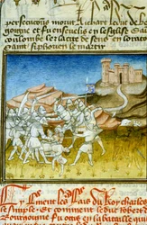 Slaget vid Soissons - Miniatyr av medeltiden (ref. 512
