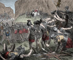 Battle of the Caudine Forks - Battle of the Caudine Forks (Furculae Caudinae) - 321 f.Kr. mellan romarna och samniterna under det andra samnitiska kriget