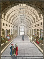 Bazar (souk) i Tunis, Tunisien.