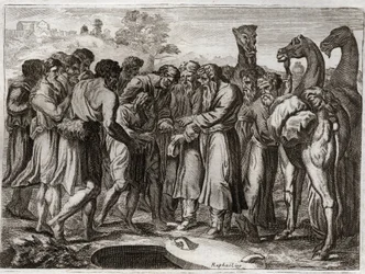 Bibeln från Royaumont, Gamla testamentet: Josef såldes av sina bröder.