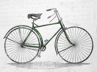 Cykelmodell med ram.