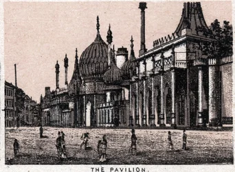 Brighton, England: utsikt över paviljongen. i "" Världen illustrerar 168 vyer"" Odaterat (slutet av 1800-talet)