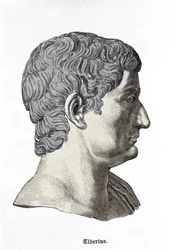 Byst av Tiberius (42 f.Kr. - 37 e.Kr.).