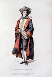 Cardenio i "" Cardenios dårskaper "" (av Pichou 1629), i "" fransk teater på 1500- och 1600-talet före Moliere" av Edouard Fournier.
