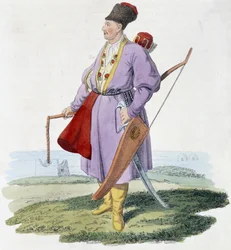 Centralasiatisk krigare, deb. 1800-talet