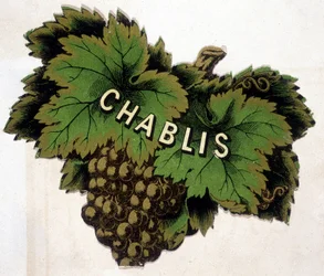Chablis etikett. Kromolitografi, n.d..