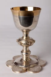 Kalk av kaplanen Georges Coquere. Metelsmide, guld och silver