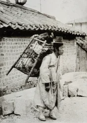 Kycklinghandlare, Korea, sent 1800-tal
