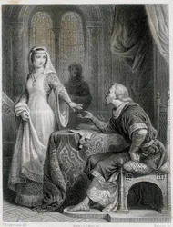 Clarisse de Somerghem. Gravyr 1800-talet.