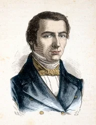 Claude Frederic Bastiat klassisk liberal teoretiker, politisk ekonom - Porträtt av Frederic Bastiat, Economiste (1801 - 1850) - i "" Les Contemporains", n.d. slutet av 1800-talet.