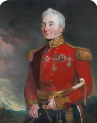 Överste (senare general) Sir James Archibald Hope (1785-1871), i allmän officersuniform
