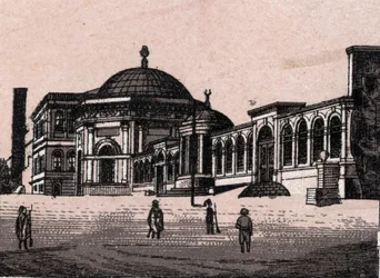 Konstantinopel, Turkiet: utsikt över Brulee-kolonnen (bränd kolumn). i "" Världen illustrerar 168 vyer"" Odaterat (slutet av 1800-talet)