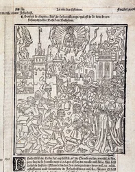 Byggarbetsplats. Frankrike 1400-talet