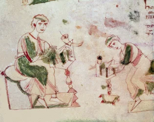 Kopister, detalj (miniatyr