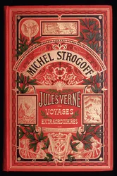Omslag till Jules Vernes bok "" Michel Strogoff"", red. Hetzel