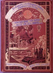 Omslag till en bok av Jules Verne på tyska