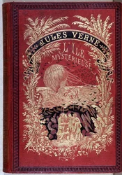 Omslag till boken ”Den hemlighetsfulla ön” av Jules Verne