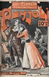 Omslag till romanen "" Puyjoli"" (1890) av Jules CLARETIE (1840-1913).