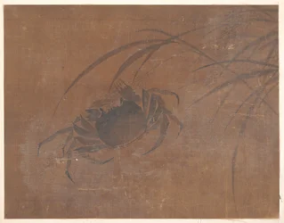 Crabs and Reeds (albumblad; tusch och färg på siden)