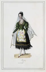 Dame de Mexico - i "De olika folken på jorden"" av Fader Paul Jonhanneaud, Librairie des Bons livres