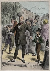 David Copperfield och Mr. Micawber, illustration från 