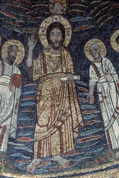 Detalj av Jesus (mosaik, 821)