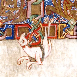 Detalj av det upplysta korset: f.108v av Breviary-Missal