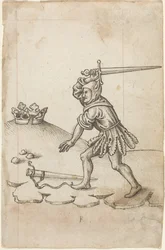 Bryt inte kronan [fol. 43 recto], ca 1512-1515 (penna och svart bläck på filtpapper)
