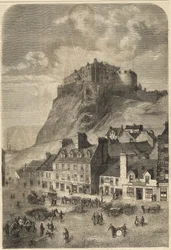 Edinburgh Castle - Edinburgh Castle i Skottland - 1864