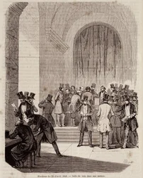 Val den 23 april 1848: omröstningsrum i en sektion - i "" Samtida populärhistoria""