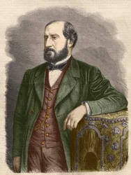 Emile Augier, fransk dramatiker (1820 - 1889).