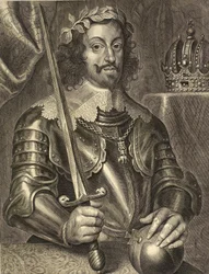 Ferdinand III, helig romersk kejsare - Ferdinand III av Habsburg 1608-1657 - gravyr 1600-talet