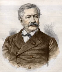 Ferdinand de Lesseps (1805 - 1894), gravyr, Bianchetti-samling
