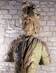 Figur av 1600-tals privatbåge bevarad på Museum of Saint Malo.