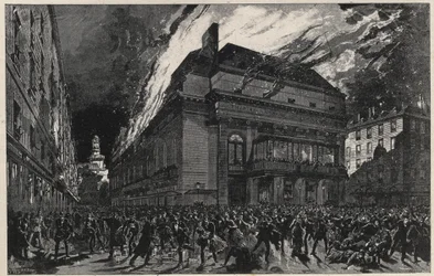 Fire of the Opera comique i Paris den 25 maj