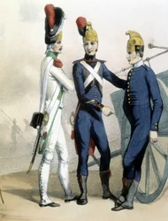 Brandmän i uniform - ca. 1850
