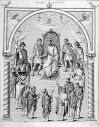 Frankrike på 800-talet: Charles II Le Bald (823-877).