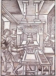 Fransk press. 1500-talet.