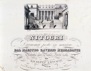 Frontispice of Nitocri, verk av Mercadante