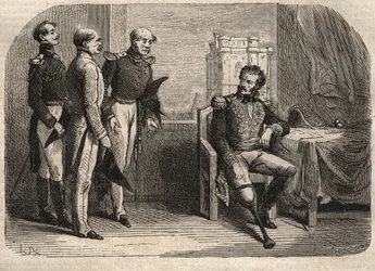 General Daumesnil vägrar att överlämna Chateau de Vincennes, Frankrike