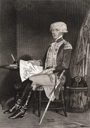 General La Fayette (Lafayette) (1757-1834).