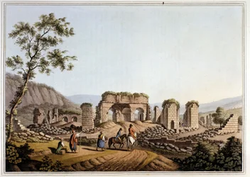 Grekland. Ruinerna av Dianatemplet (artemis) i Efesos