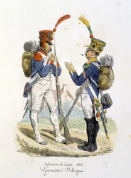 Grenadier och voltiger av linjeinfanteriet