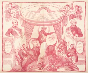 Näsduk till minne av George III och Edward, hertig av Kent